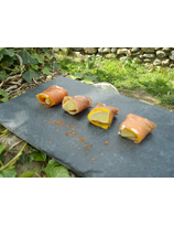Recette de roulés de jambon au foie gras