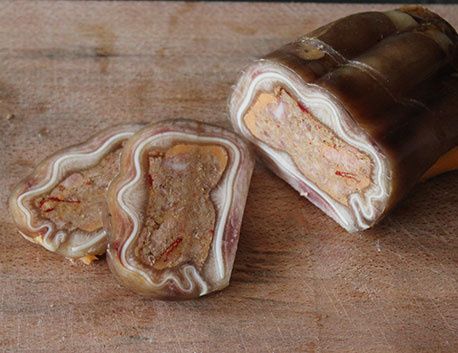 Oreille de Porc Basque farcie sous vide